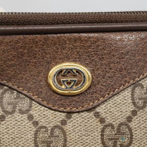 GUCCI GG Supreme Shoulder Bag PVC Beige Brown gold 97 02 068 Auth ep7562 - Picture 10 of 16